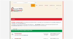 Desktop Screenshot of forum-italie.com